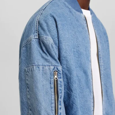 Bomber Style Denim Jacket Tendon Sports