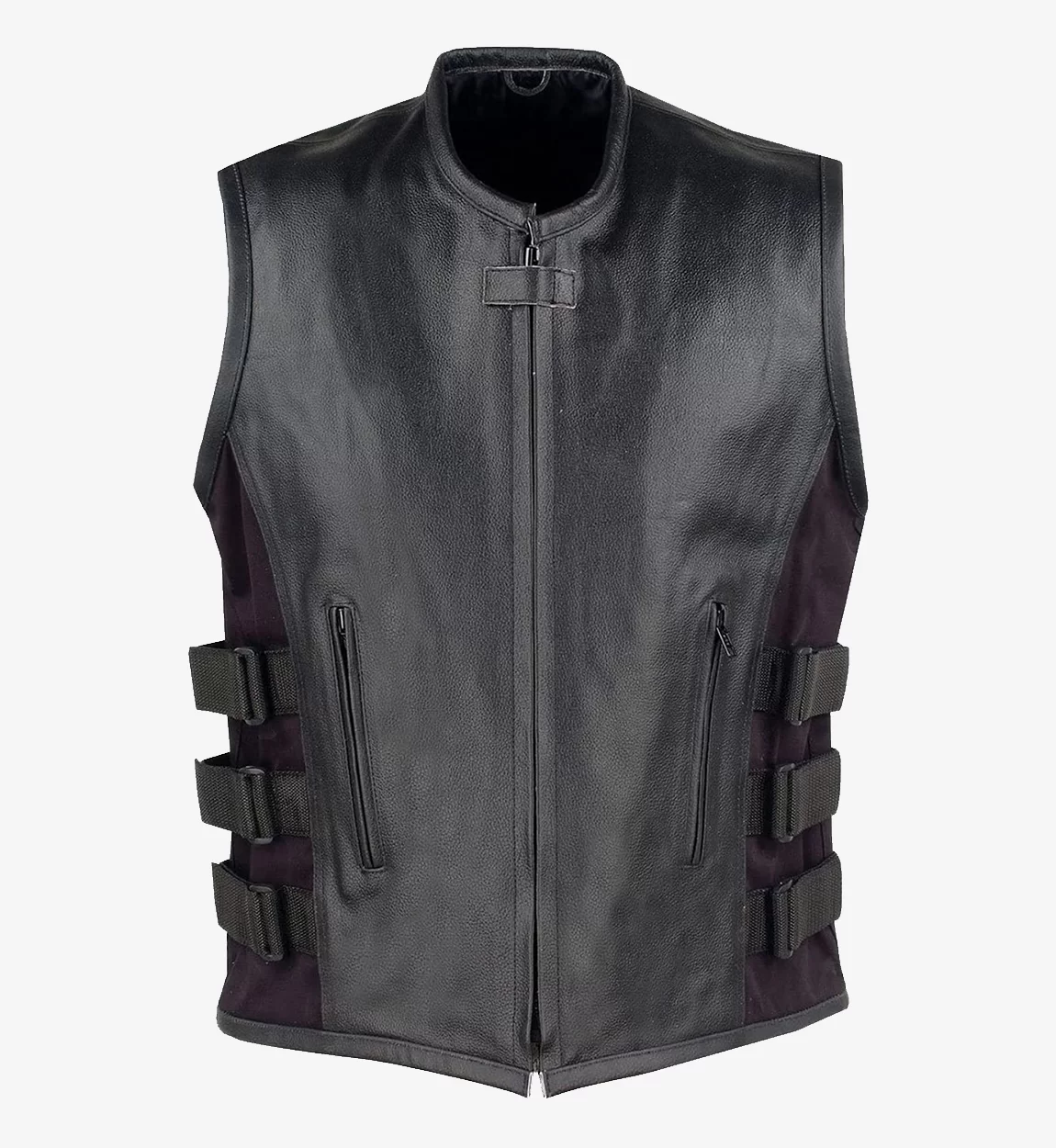 Mens-Adjustable-Velcro-Straps-Biker-Real-Leather-Vest.webp