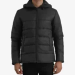 Erico Black Hooded Puffer Jacket