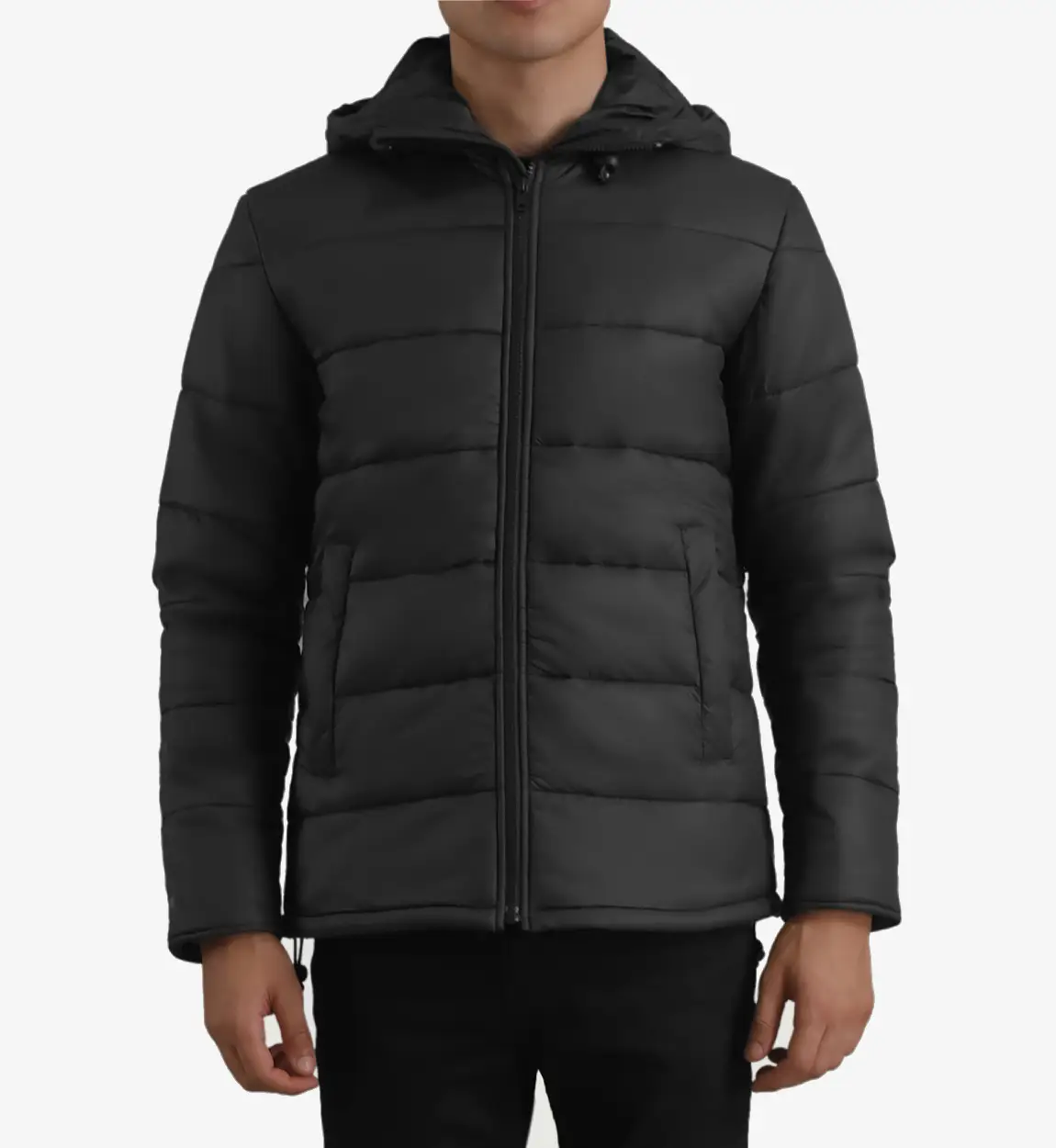 Erico Black Hooded Puffer Jacket