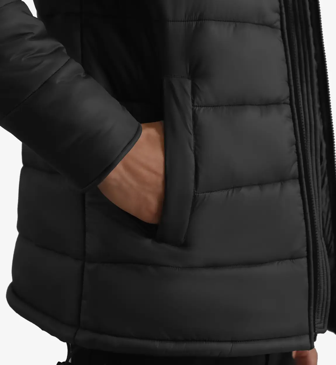 Erico Black Hooded Puffer Jacket