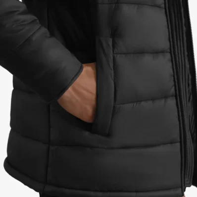 Erico Black Hooded Puffer Jacket