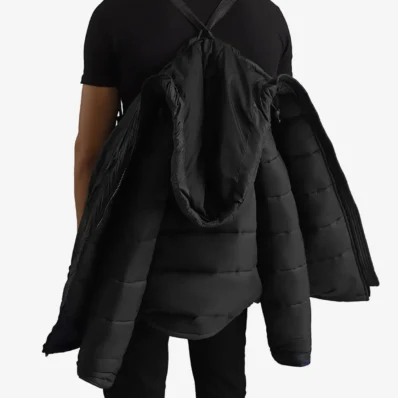 Erico Black Hooded Puffer Jacket