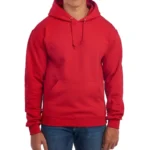 Red_Fleece_Pull_Over_Hood_Tendon_Sports