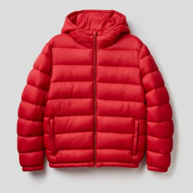 Red Puffer Jacket Tendon Sports