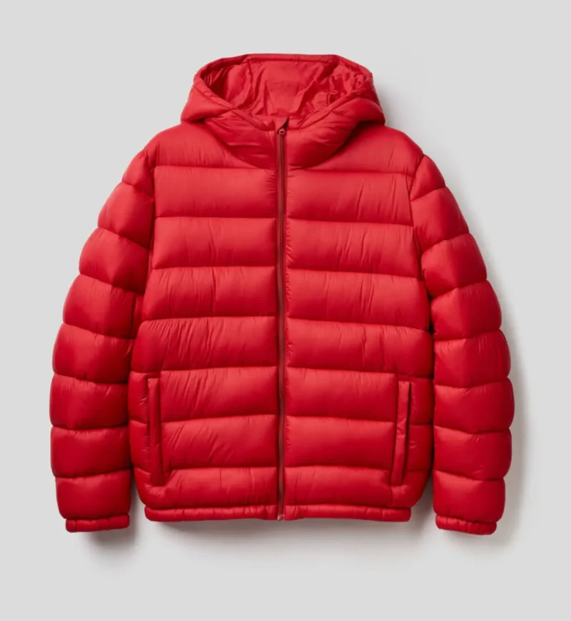 Red Puffer Jacket Tendon Sports