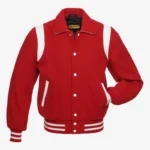 New Red Wool Varsity Jacket Tendon Sports