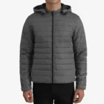 Tyler Grey Hooded Puffer Jacket Tendon Sports