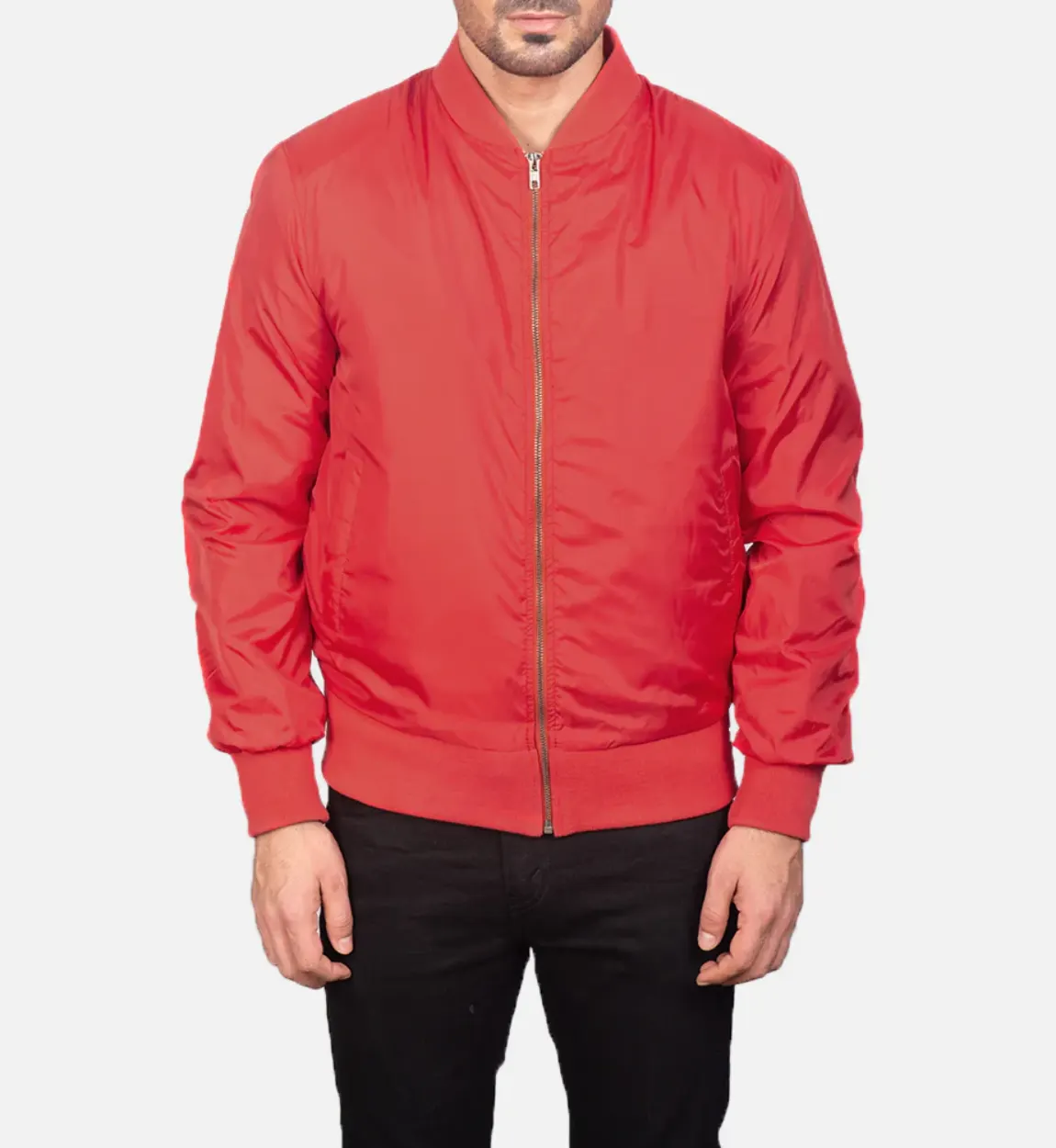 elegant_nylon_zipper_varsity_jacket
